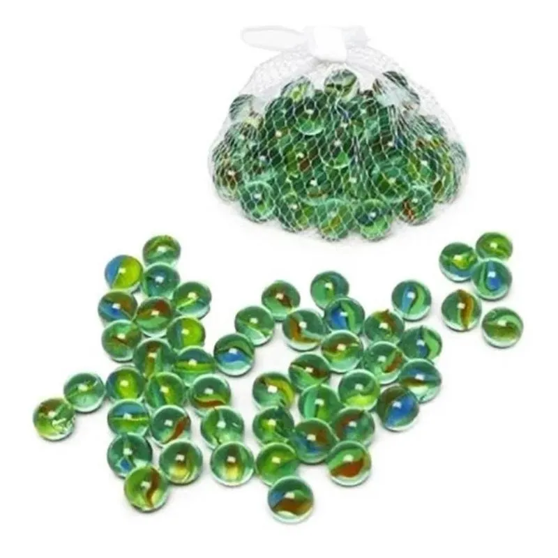 Kit De Bolinha De Gude Bola De Vidro Espelhada Brincadeira Infantil E Adulto Saco Com 100 Unidades