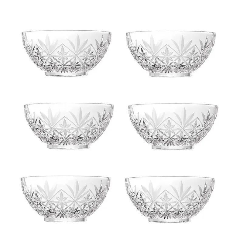 Conjunto 6 Tigelas De Vidro Premium 375ml 12cm