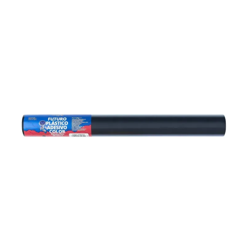 Plastico Adesivo Futuro Track Color Preto 45cmx10m 80 Micra