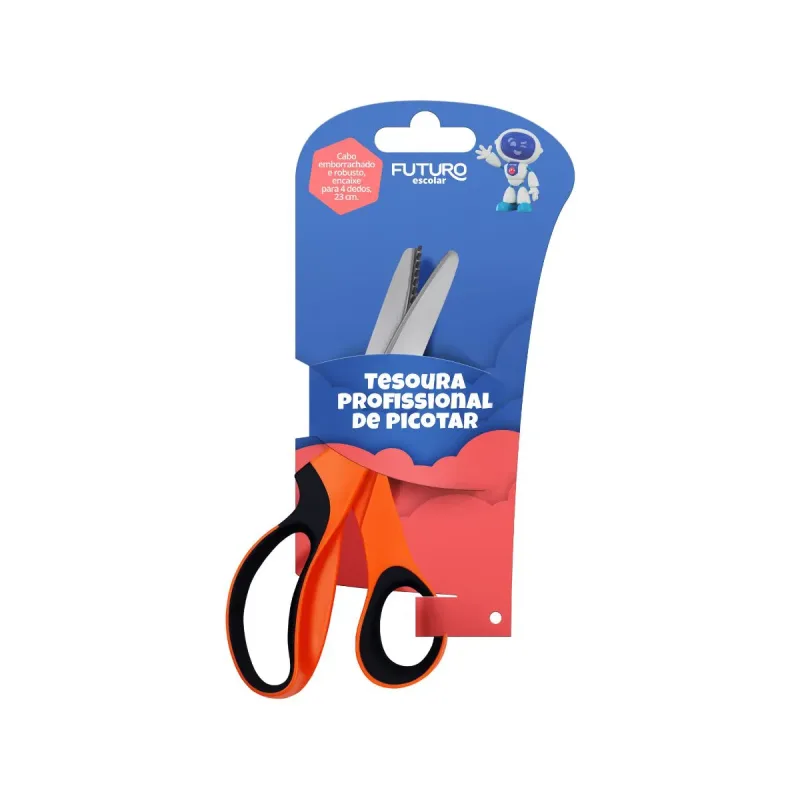 Tesoura Metal Picotar Futuro 23cm