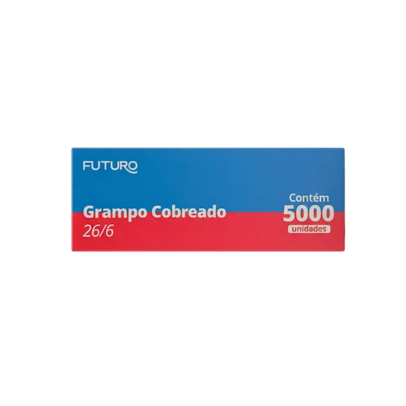 Grampo Cobreado 26/6 Futuro com 5000 Unidades