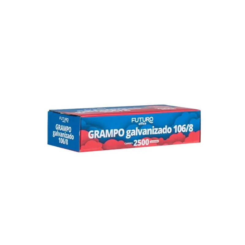 Grampo Galvanizado 106/8 Futuro Com 2500 Unidades