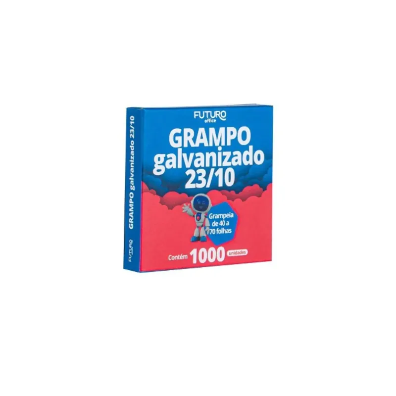 Grampo Galvanizado Futuro 23/10com 1000 Unidades
