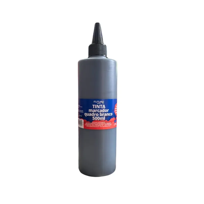 Tinta Marcador Futuro Quador Branco 500ml Preto