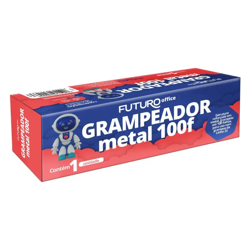 Grampeador Metal Futuro 100 Folhas
