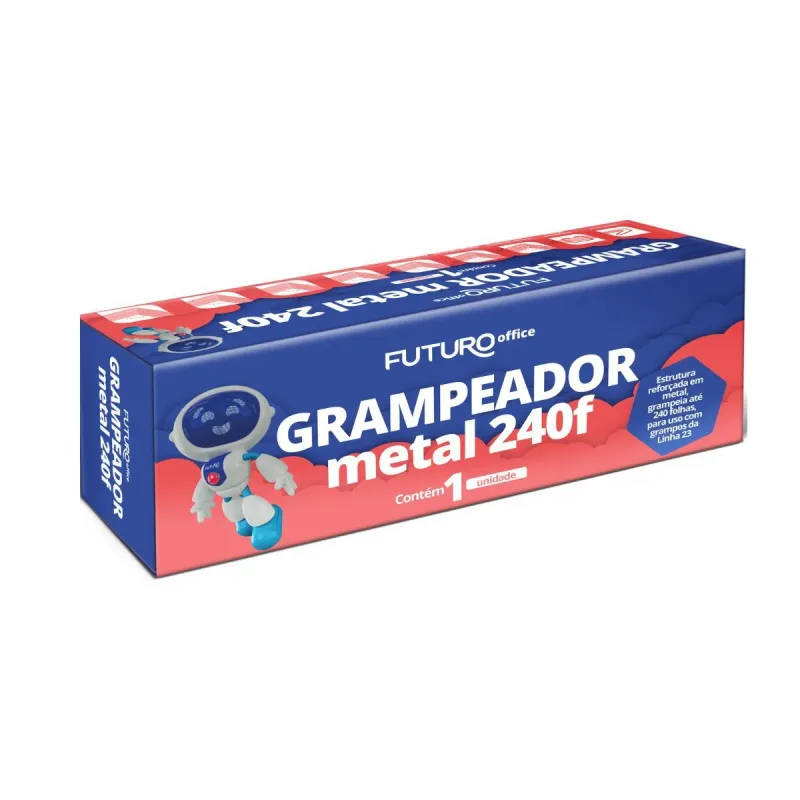 Grampeador Metal Futuro 240 Folhas