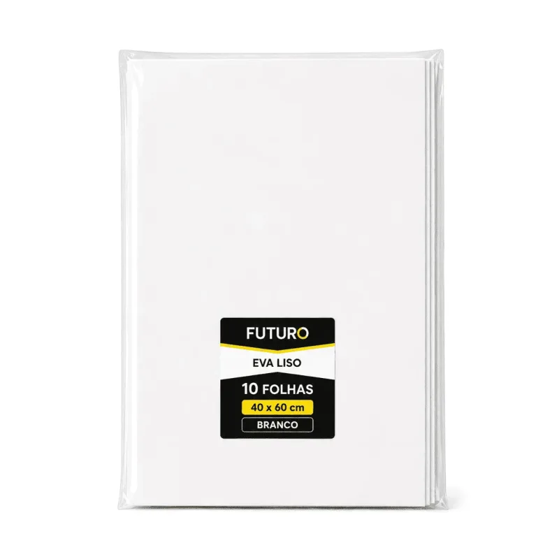 EVA Liso 40x60 Branco Pacote C/ 10 Fls - Futuro
