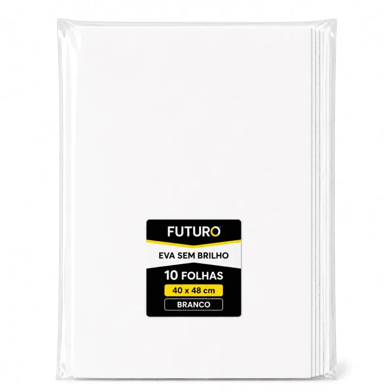 EVA Liso 40x48 Branco Pacote C/ 10 Fls - Futuro