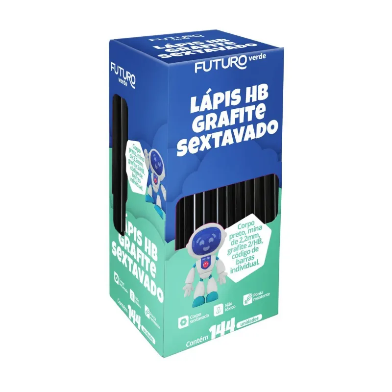Lapis Hb Grafite Sextavado Futuro C/144 Fe092221