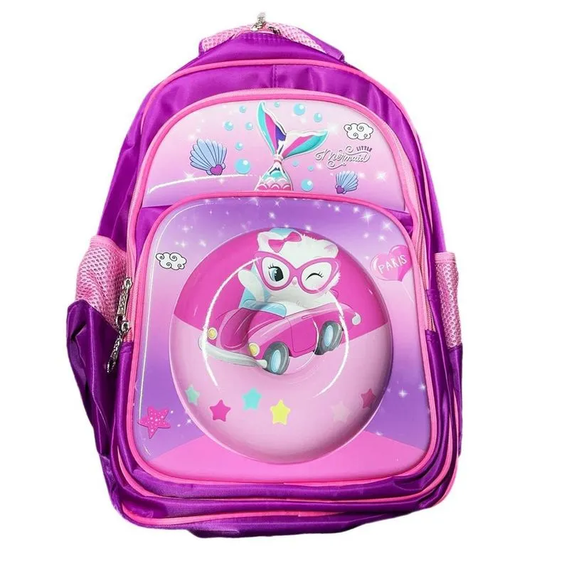 Kit Mochila 3D E Lancheira + Estojo Little Mermaid Paris