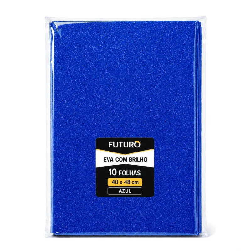 EVA Brilho 40x48 Azul Escuro - 10 Fls - Futuro