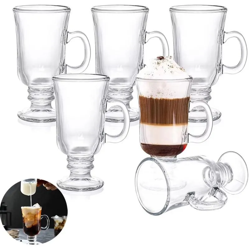 Jogo 6 Xícaras Taça Caneca Café Chocolate Capuccino 230Ml