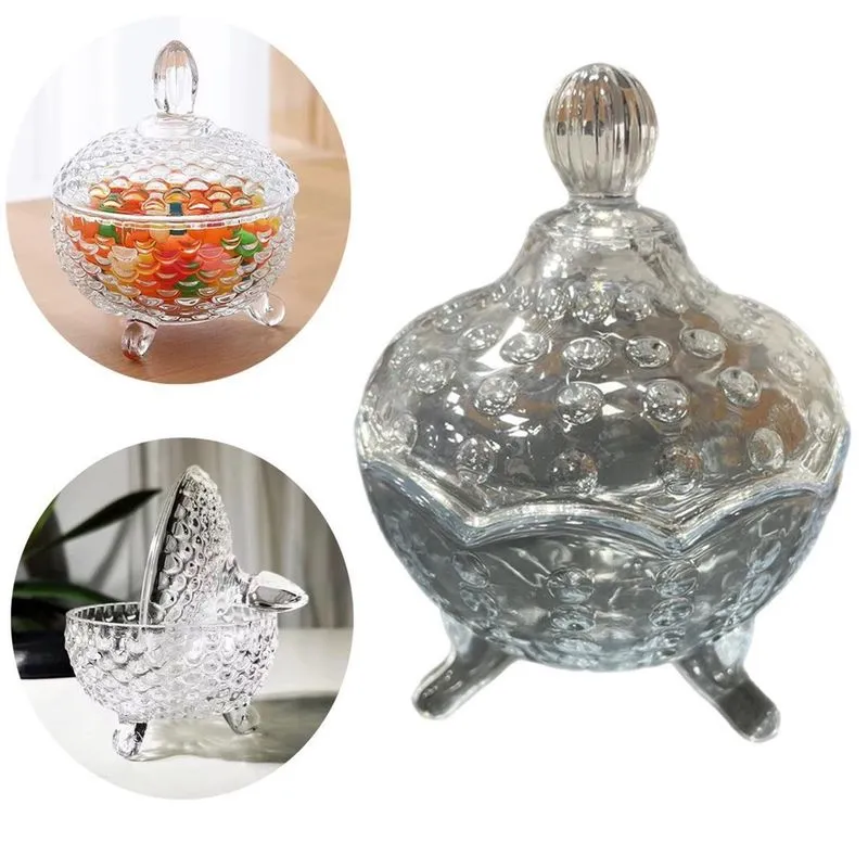 Potiche Decorativo De Cristal Balairo Bomboniere Mini 12Cm