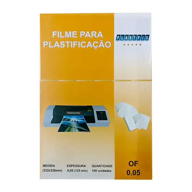 Plastico de Plastificacao Oficio 226x340mm 0.5 C/100