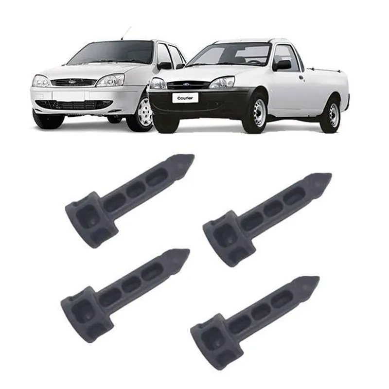 Kit Trava Da Soleira Ford Fiesta Courier 1995 A 2013 Grafite