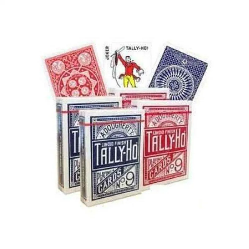 4 Baralhos Tally Ho Viper E Fan Back Azul E Vermelho