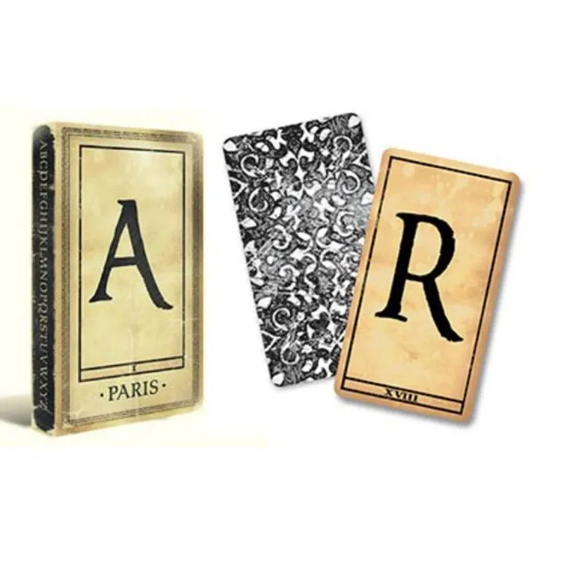 Baralho Marcado Alfabeto 1900 - Alphabet Cards R+