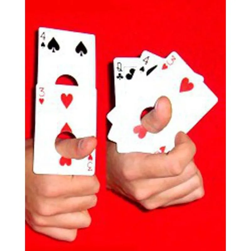 Cartas de Baralho com Furo - Dedo Atravessado - Guilhotina