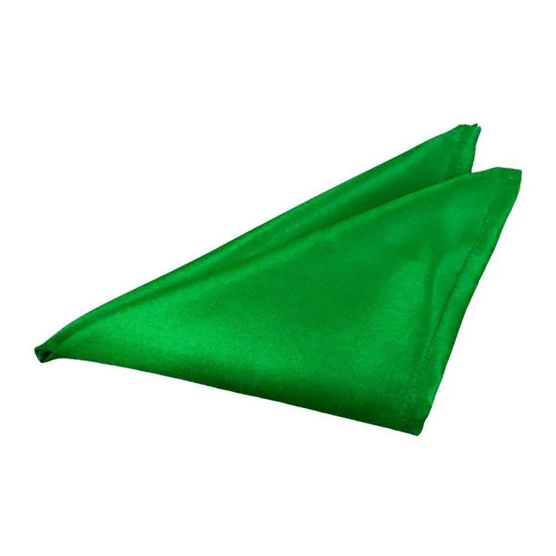 Lenço De Seda Pura 44cm, 18 Inch Verde Escuro