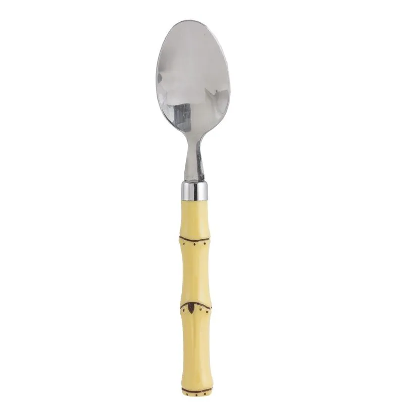 Jogo com 6 Colheres de Sobremesa Bambu Asper 19 cm - Mimo Style - ATJ05CS
