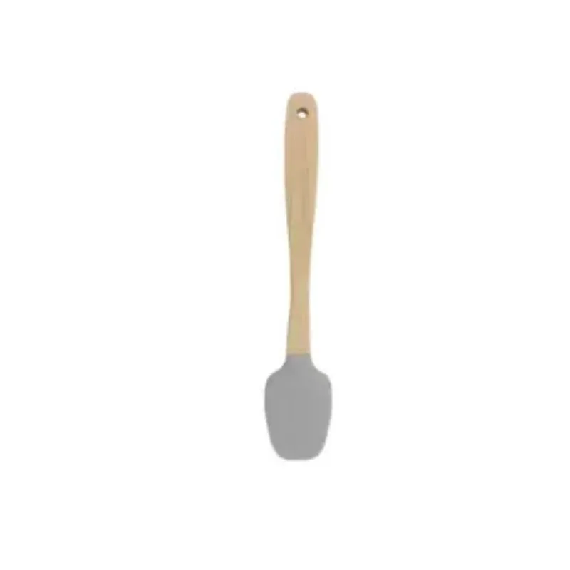Jogo 2 Espátulas Silicone Cabo Bambu 21,3 cm Mimo