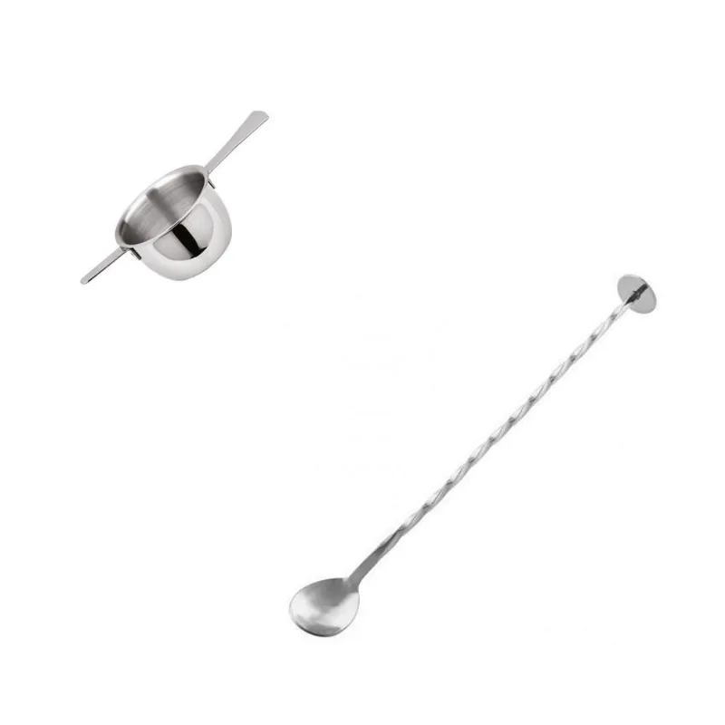 Dosador e colher bailarina para drinks - inox