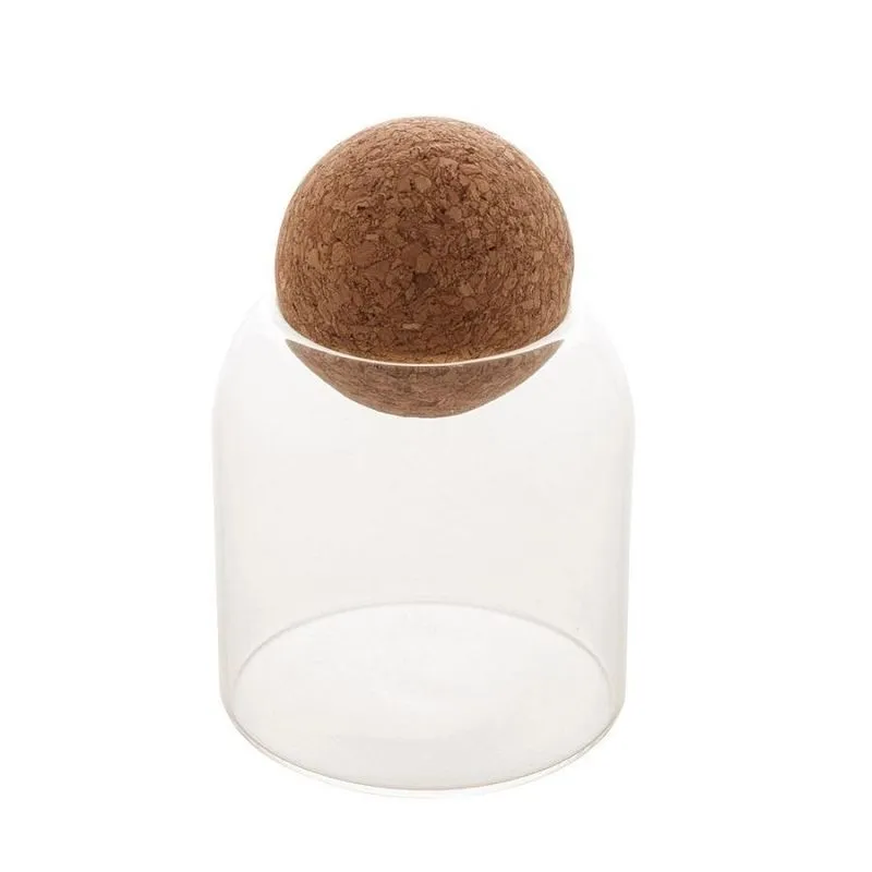 Pote Vidro Borossilicato 400 Ml Tampa Cortiça - Mimo Style