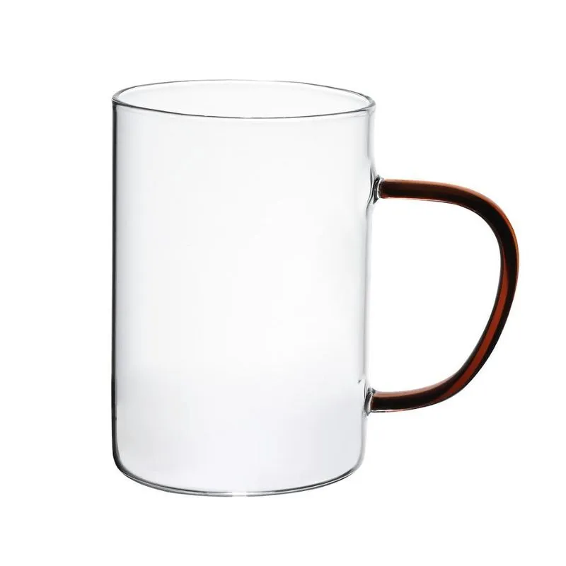 Caneca Vidro Boro Com Alça Âmbar 200 Ml Mimo Style Tc22130