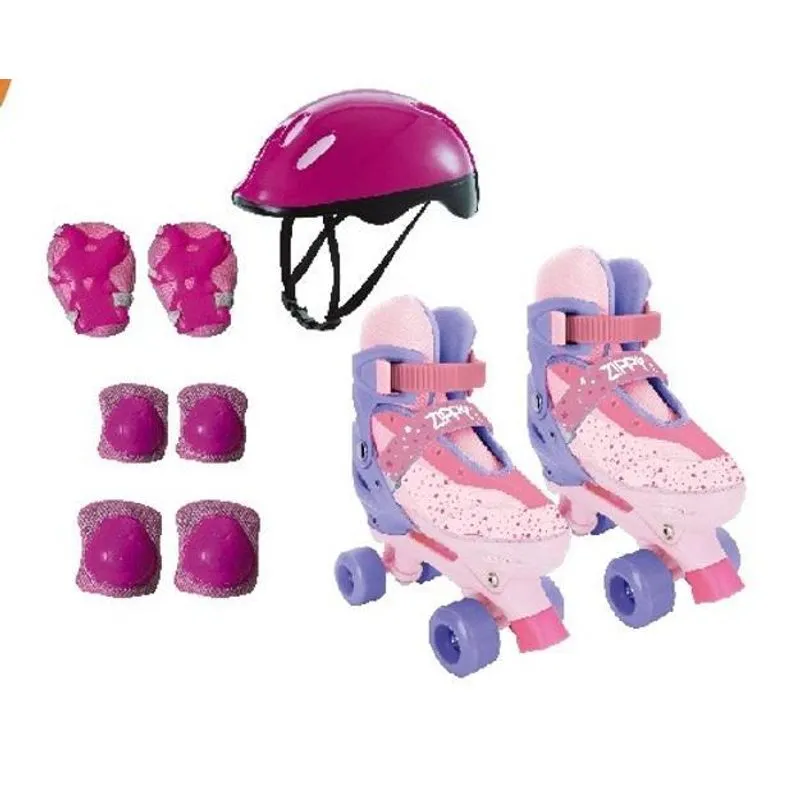 Patins Roller Ajustável Com Kit Proteção Infantil 34 Ao 37