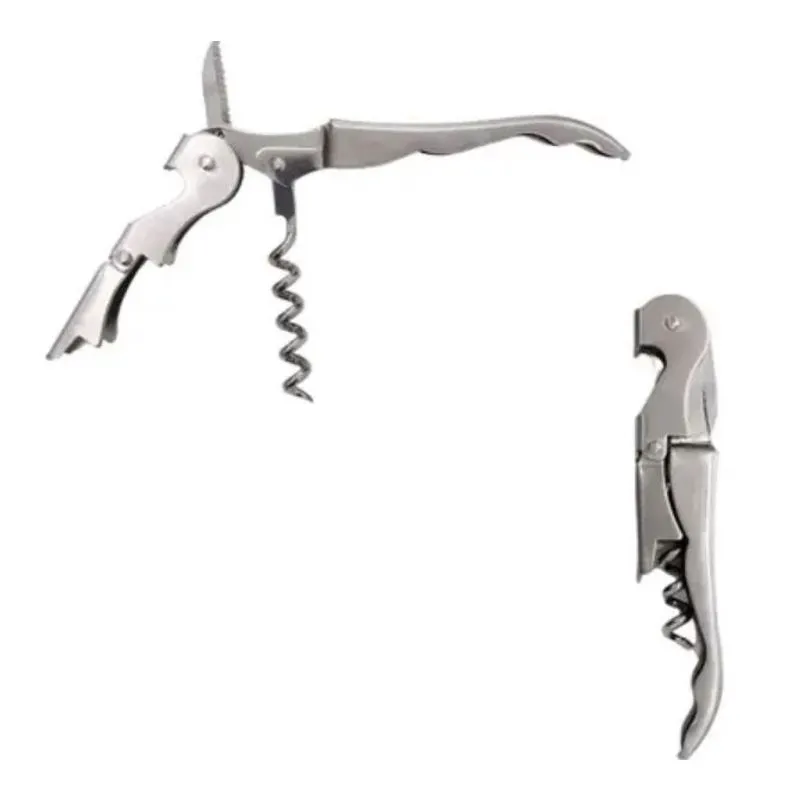 Saca Rolha Alavanca Dupla Mimo AC23088 Inox Prata