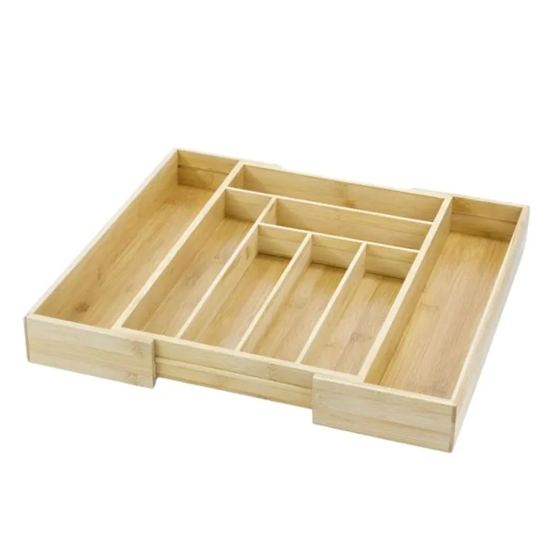 Porta talheres em bambu extensível 46,5CM master ecokitchen mimo style - BM23320