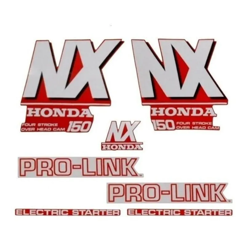 Kit Adesivos Nx150 1990 Vermelho
