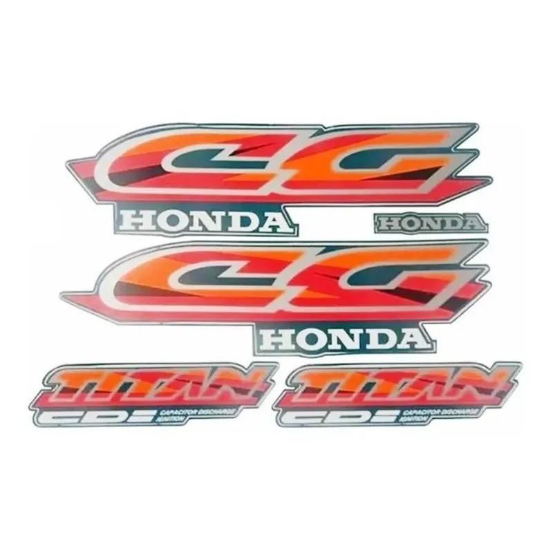 Kit Adesivos Cg125 Titan 1997 Verde