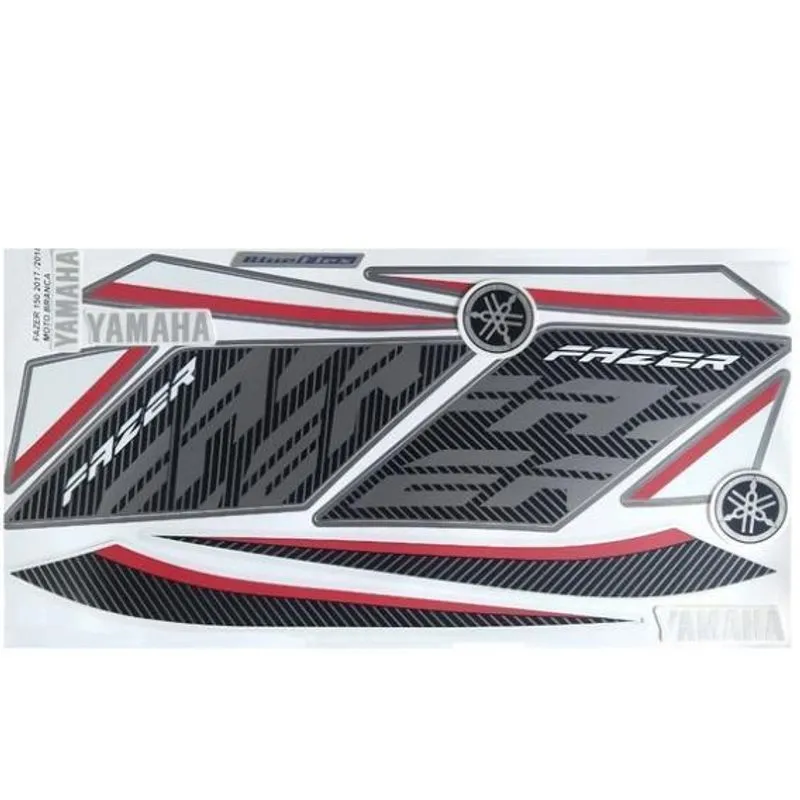 Kit Gráfico Adesivo Faixa Fazer 150 Sed Branca 300