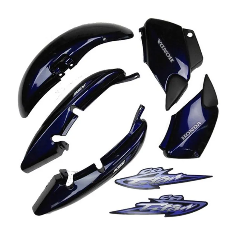 Kit Carenagem Cg Titan 125 2003 Azul Kse Com Adesivo
