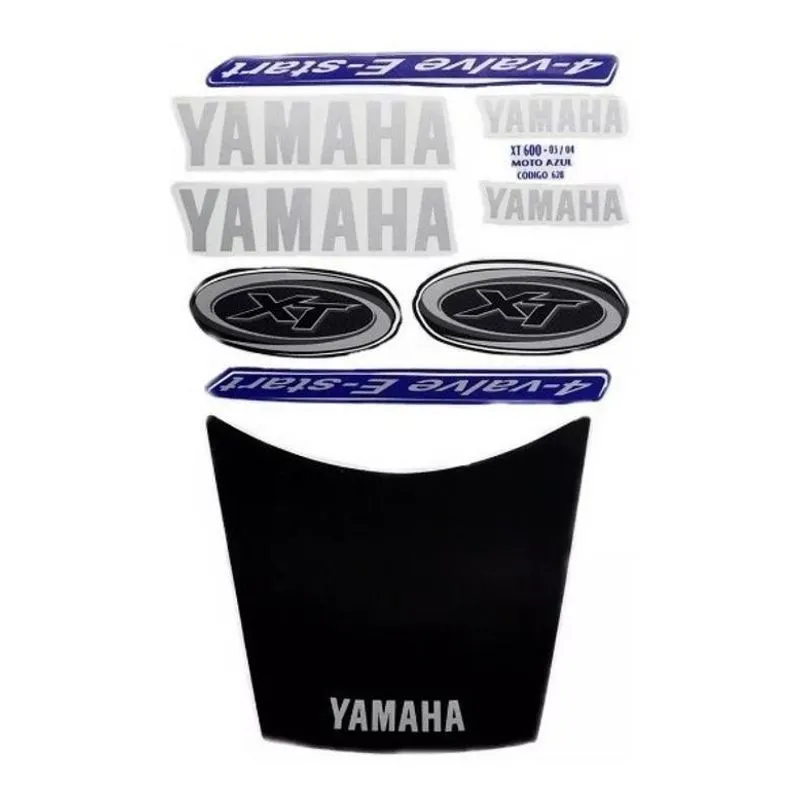 Kit Adesivos Xt600 2003 A 2005 Azul