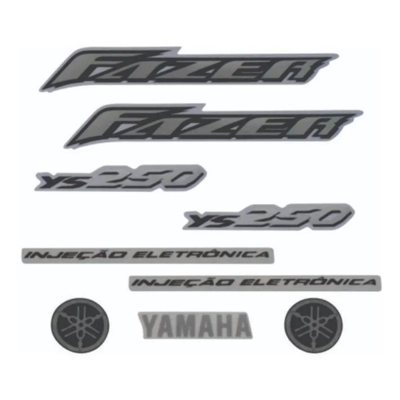 Kit Adesivos Ys250 Fazer 2006 Vermelho