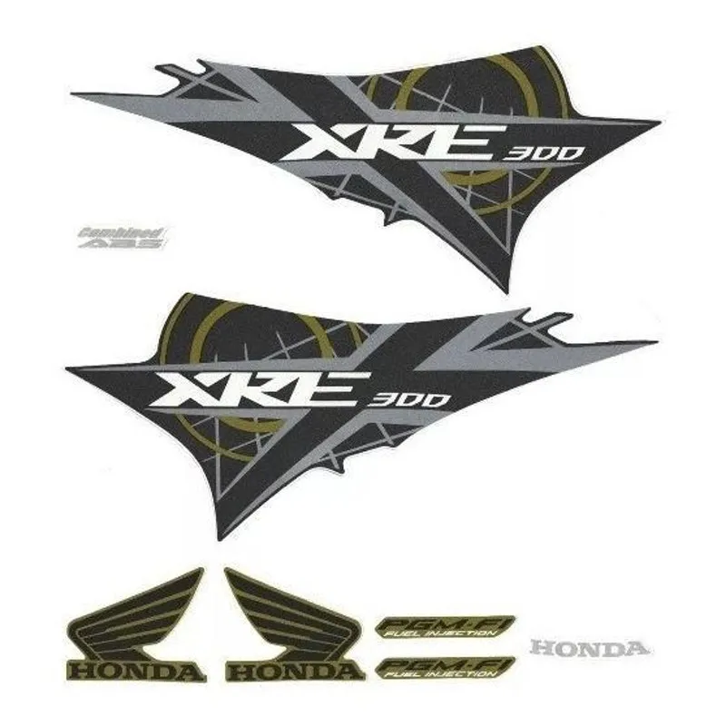 Kit Adesivos Xre300 2012 Verde