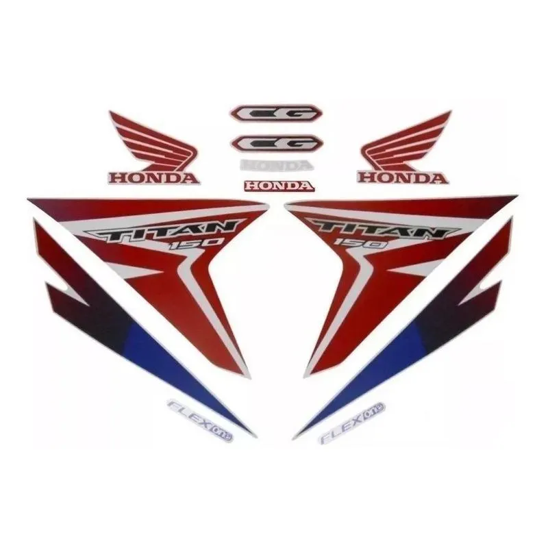 Adesivo Auto Colante Honda Cg150 Titan Ex 2015