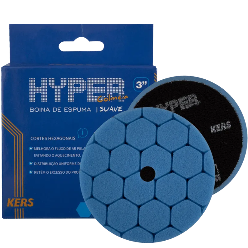 Boina de Espuma Azul Hyper Lustro 3 Kers