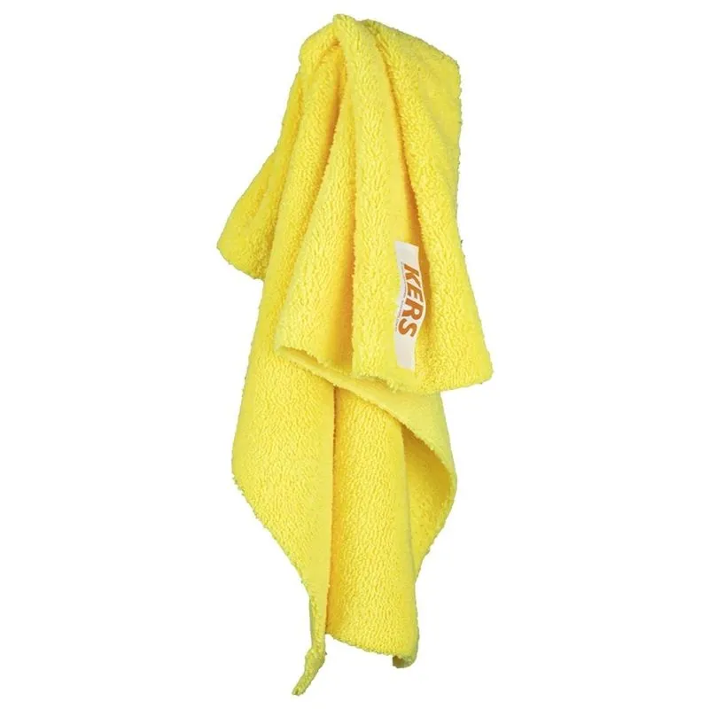 Toalha De Microfibra Coral Fleece 40x60 450gsm Amarela Kers