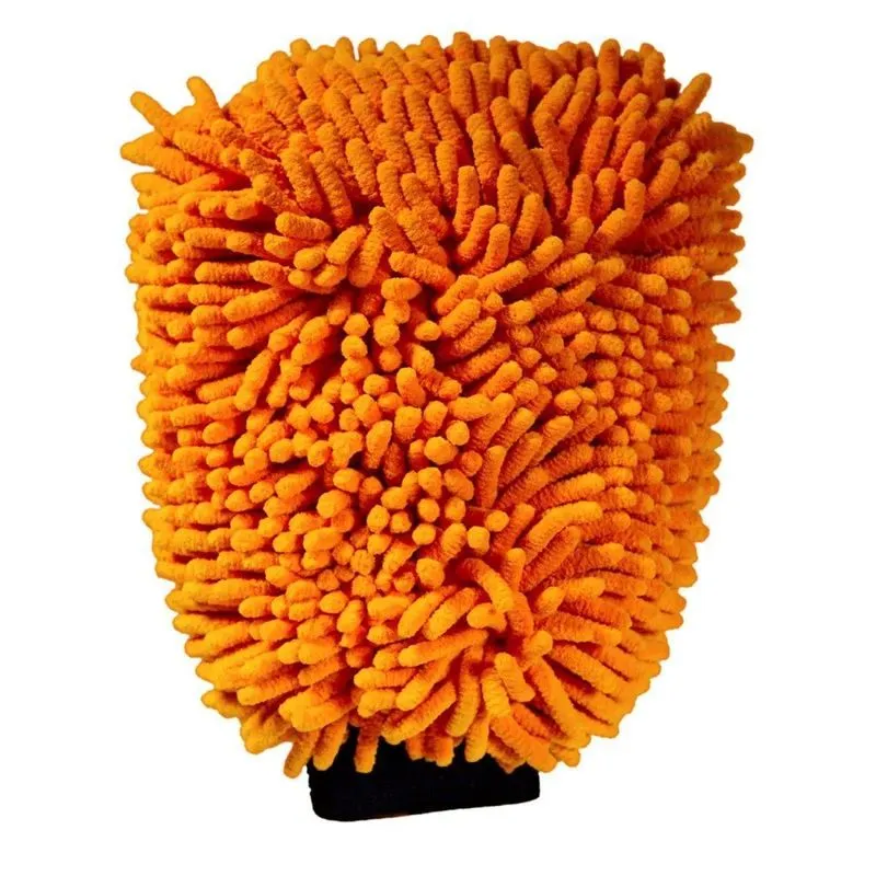 Luva De Microfibra Para Lavagem Laranja Glove 30x20cm Kers