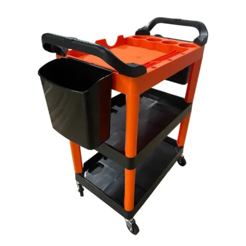 Carrinho para Ferramentas Storage Detail Preto e Laranja Kers