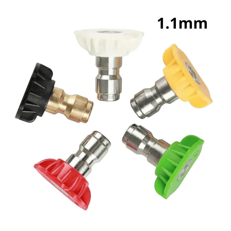 Kit 5 Bicos para Lavadora de Alta Pressão 4500PSI 1.1mm Kers