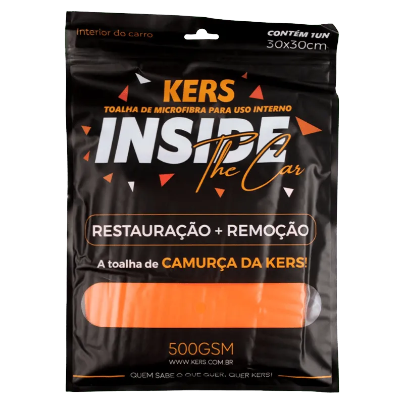 Toalha de Microfibra Kers Inside The Car 30x30cm 500GSM