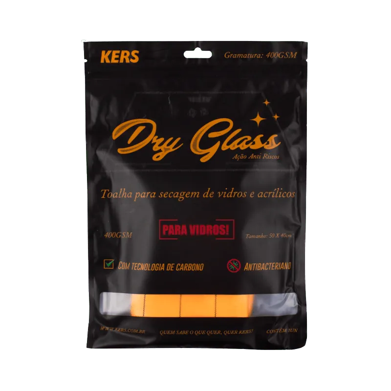 Toalha Dry Glass para Limpeza de Vidros 40x50cm 400GSM Kers