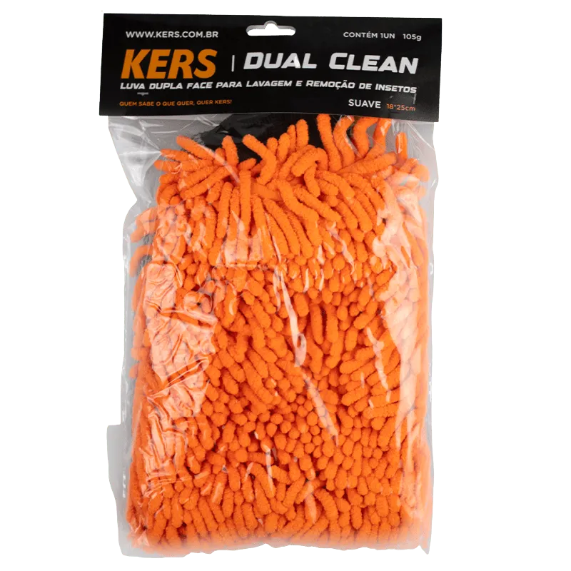 Luva de Microfibra Chenille e Remoção de Insetos Dual Clean Kers