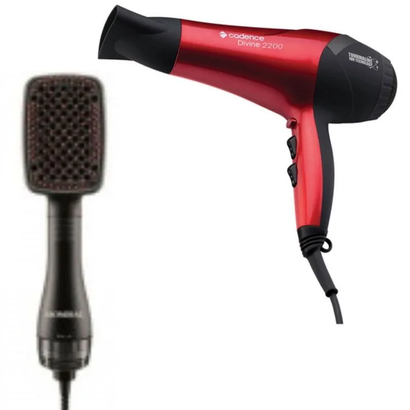 Escova Alisadora Mondial 220V e Secador Cadence 220V