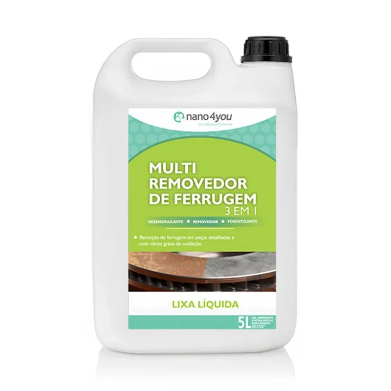 Removedor De Ferrugem Metais Fácil Limpeza Oxidação 5 Litros