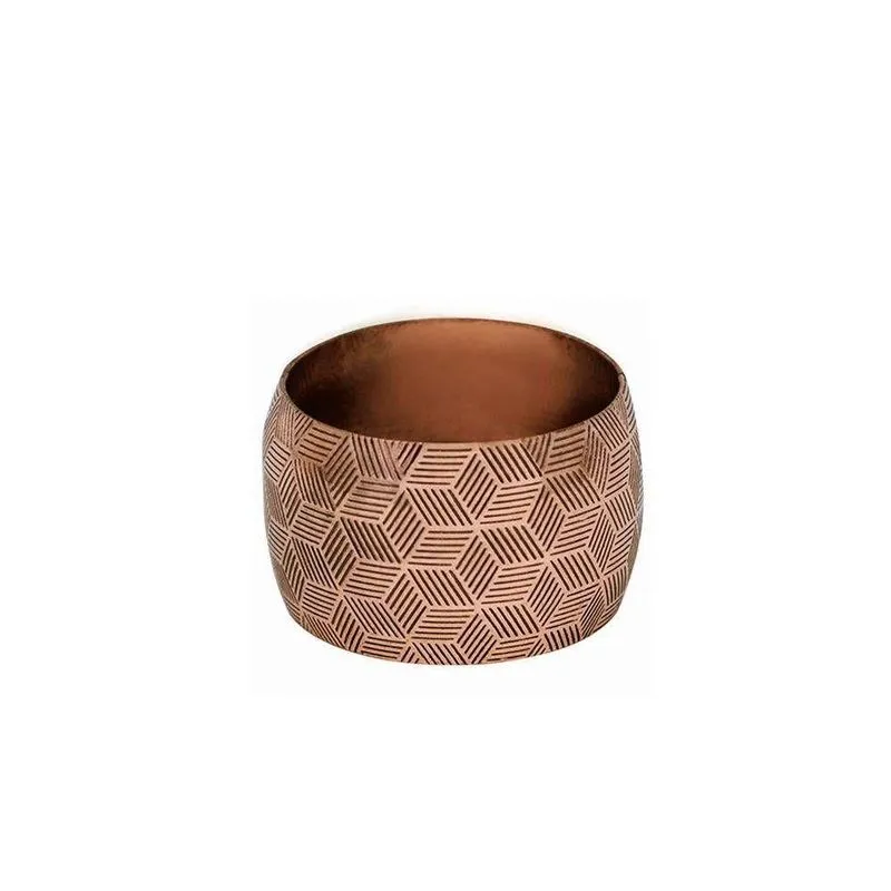 Kit Com 6 Anel De Guardanapo Grécia Bronze - Mimo Style